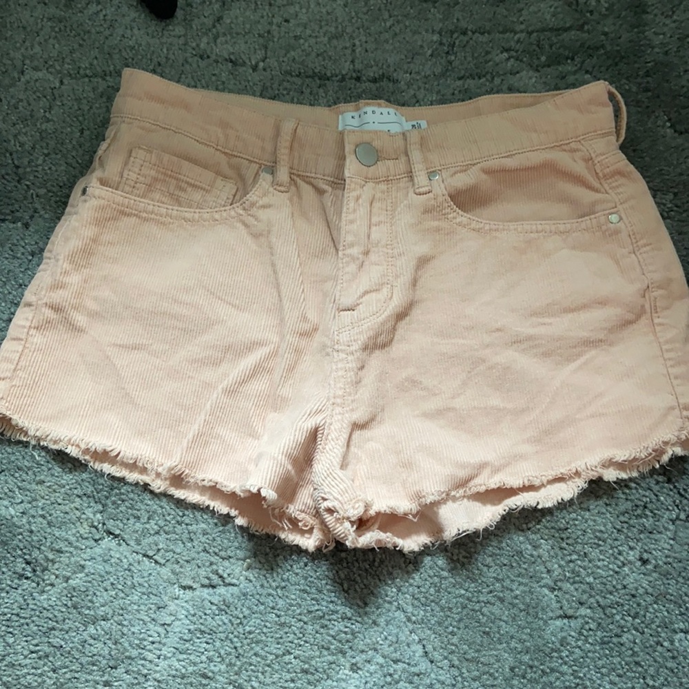 Kendall and Kylie Pink Corduroy Shorts